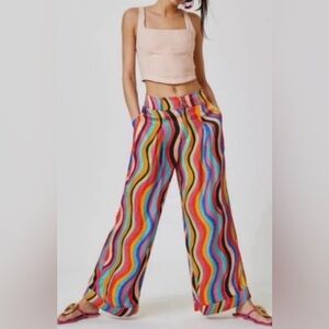 FARM Rio Multicolor Wide Leg Pants